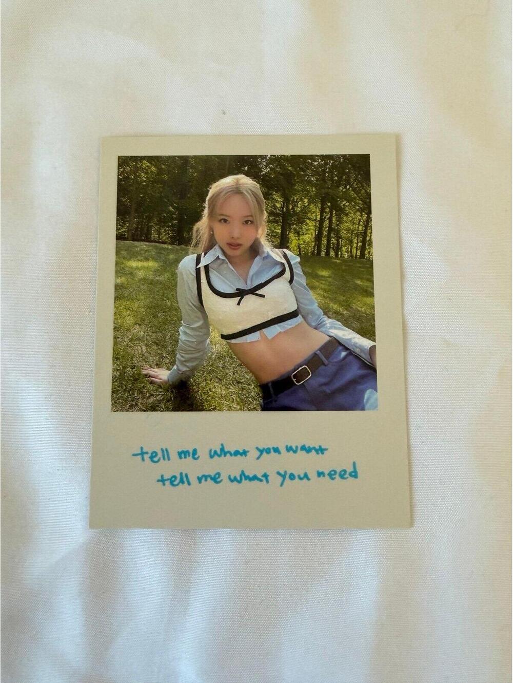 Twice Nayeon BETWEEN 1&2 Inclusion Polaroid Photocard